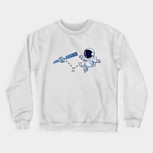 Astronaut plays Satellite Soccer Crewneck Sweatshirt